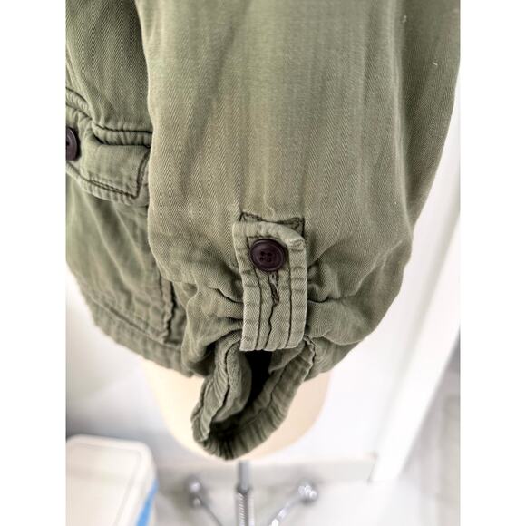 American eagle vintage shirt jacket, women green long sleeve S - Picture 7 of 9